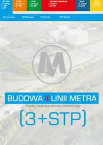 Folder Informacyjny Budowa II linii metra – Realizacja III etapu odcinka zachodniego (3+STP)